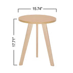 Table d'appoint en bois d'hévéa style maison de ferme