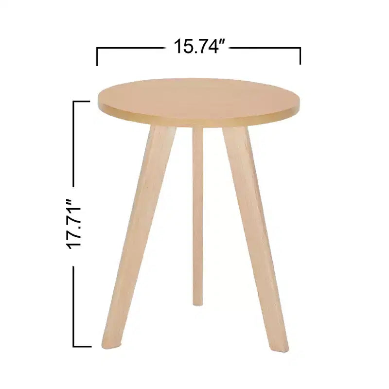 Table d'appoint en bois d'hévéa style maison de ferme