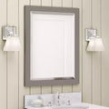 Alaterre Furniture 24x30 in. Beveled Glass Bath Vanity Mirror with Espresso Wood Frame, Modern Wall Mounted Mirror for Bathroom Sink or Entryway