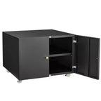 Meuble d'imprimante avec rangement, caisson de classement mobile en métal pour l'organisation du bureau à domicile