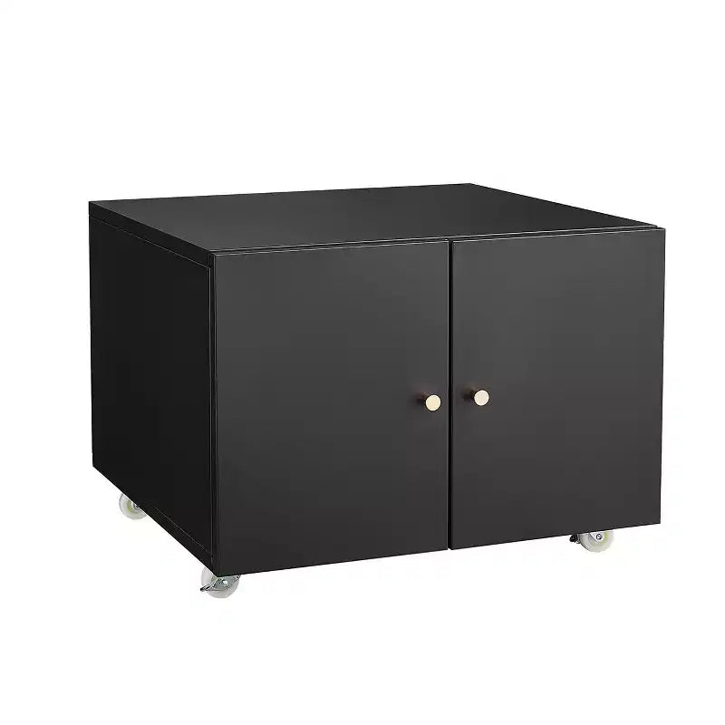 Meuble d'imprimante avec rangement, caisson de classement mobile en métal pour l'organisation du bureau à domicile