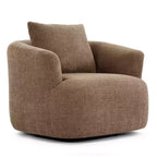 Fauteuil d'appoint pivotant à 360° avec oreiller décoratif