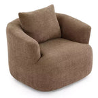 Fauteuil d'appoint pivotant à 360° avec oreiller décoratif