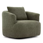 Fauteuil d'appoint pivotant à 360° avec oreiller décoratif