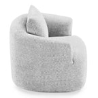 Fauteuil d'appoint pivotant à 360° avec oreiller décoratif