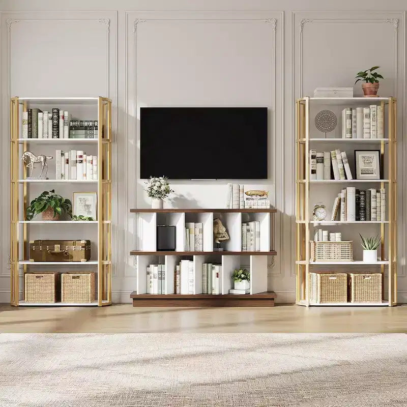 Étagère de rangement 8 cubes - Bibliothèque ouverte avec 10 panneaux arrière amovibles, meuble de rangement pour salon, bureau