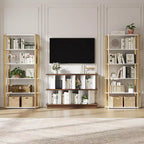 Étagère de rangement 8 cubes - Bibliothèque ouverte avec 10 panneaux arrière amovibles, meuble de rangement pour salon, bureau