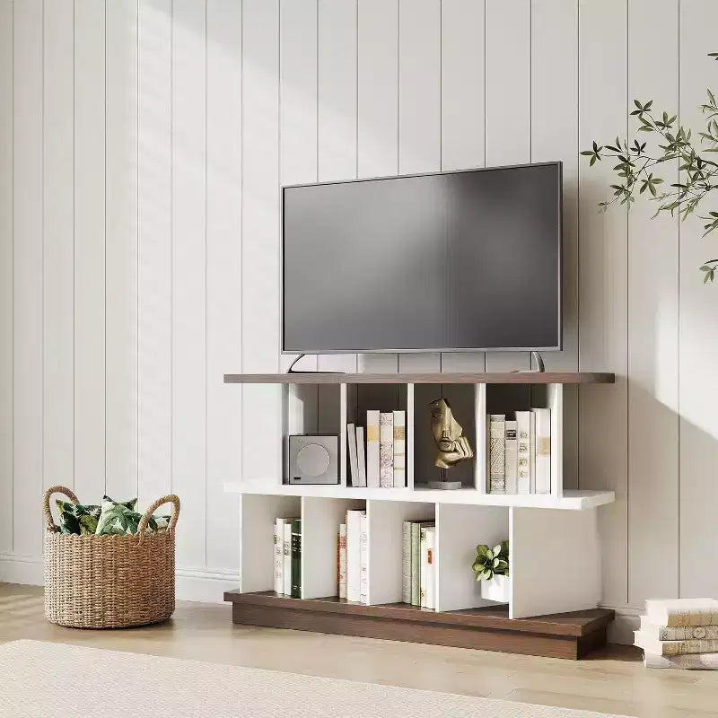 Étagère de rangement 8 cubes - Bibliothèque ouverte avec 10 panneaux arrière amovibles, meuble de rangement pour salon, bureau