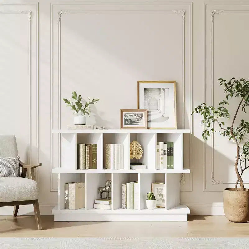 Étagère de rangement 8 cubes - Bibliothèque ouverte avec 10 panneaux arrière amovibles, meuble de rangement pour salon, bureau
