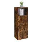 Meuble de rangement utilitaire en panneaux de particules avec 3 portes et 2 étagères, H 118,75 cm x L 41,91 cm