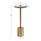 Table d'appoint ronde en verre
