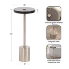 Table d'appoint ronde en verre
