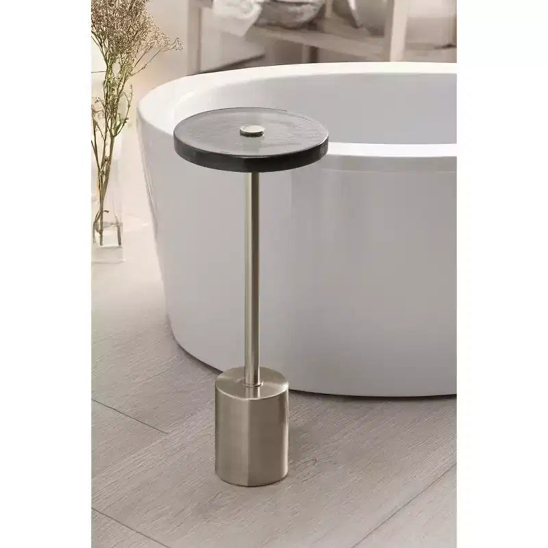 Table d'appoint ronde en verre