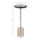 Table d'appoint ronde en verre