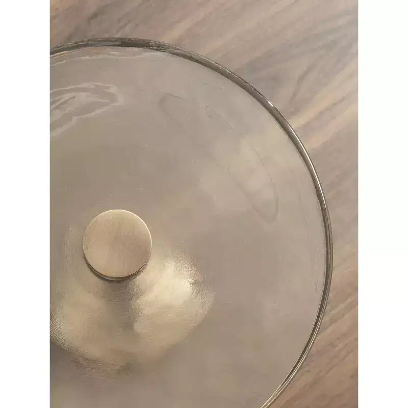 Table d'appoint ronde en verre