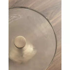 Table d'appoint ronde en verre