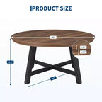 Table basse ronde 36 table basse, table basse circulaire tables basses industrielles avec pieds réglables
