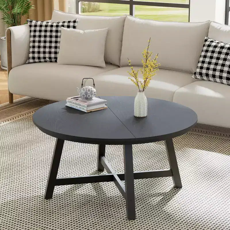 Table basse ronde 36 table basse, table basse circulaire tables basses industrielles avec pieds réglables