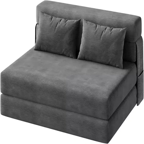 COZONY 4-in-1 Folding Sofa Bed & Sleeper Chair, 80 Convertible Loveseat, Tufted Floor Lounger