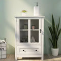 GDFStudio Wilnona Modern 22 Buffet Storage Cabinet with Glass Doors