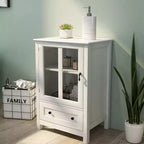 Buffet de rangement moderne 22 avec portes vitrées