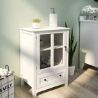 Buffet de rangement moderne 22 avec portes vitrées