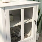 Buffet de rangement moderne 22 avec portes vitrées