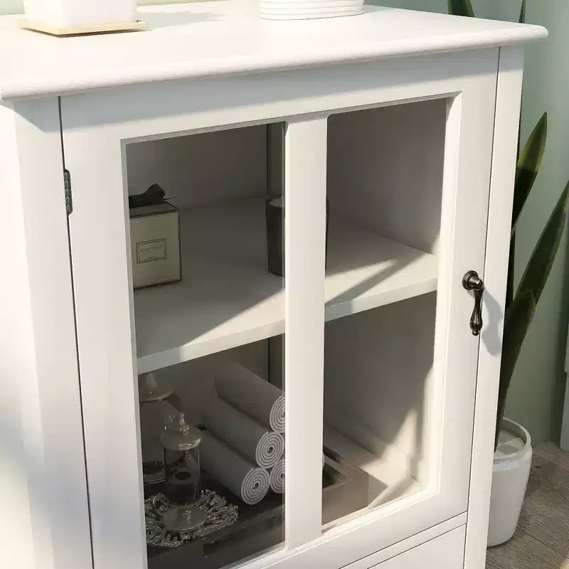 Buffet de rangement moderne 22 avec portes vitrées