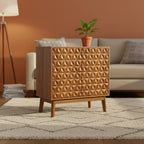 Lorenz 30 Tall 2-Door Accent Cabinet with Adjustable Shelves|ARTFUL LIVING DESIGNS-WALNUT