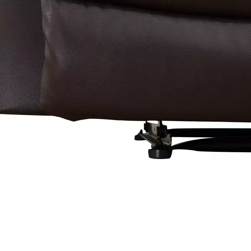 Causeuse inclinable, fauteuil inclinable 2 places en similicuir semi-PU respirant avec dossiers réglables pour le salon, marron