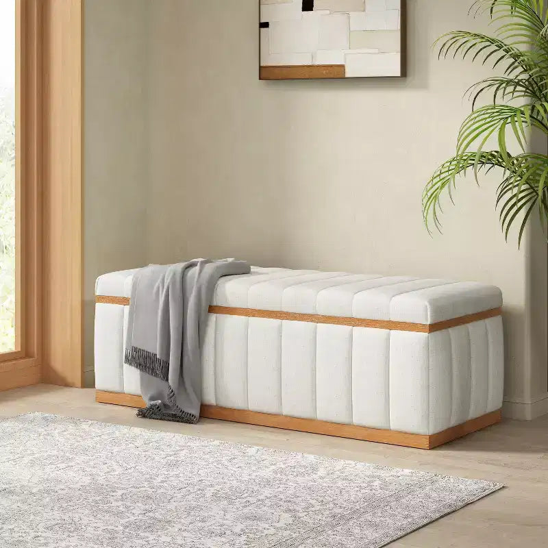 Christopher Knight Home Andrews Performance Fabric Rectangular Storage Bench