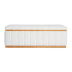 Banc de rangement rectangulaire en tissu haute performance