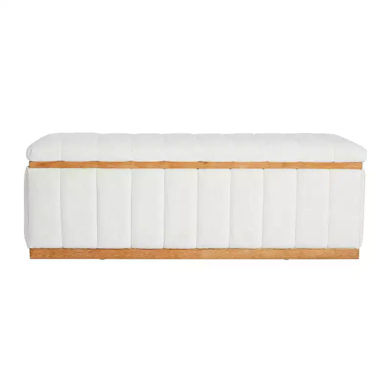 Banc de rangement rectangulaire en tissu haute performance