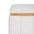 Banc de rangement rectangulaire en tissu haute performance