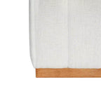 Banc de rangement rectangulaire en tissu haute performance