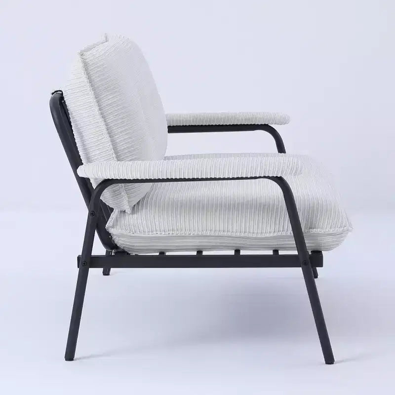 Canapé beige de 135 cm pour petit appartement, salon, chambre à coucher