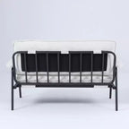 Canapé beige de 135 cm pour petit appartement, salon, chambre à coucher