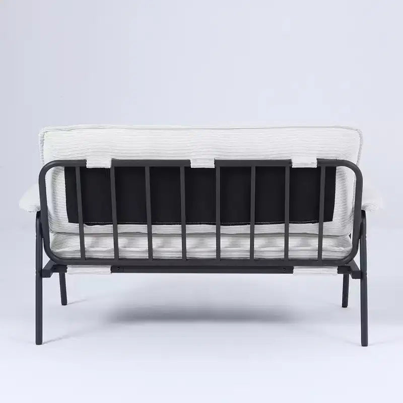 Canapé beige de 135 cm pour petit appartement, salon, chambre à coucher