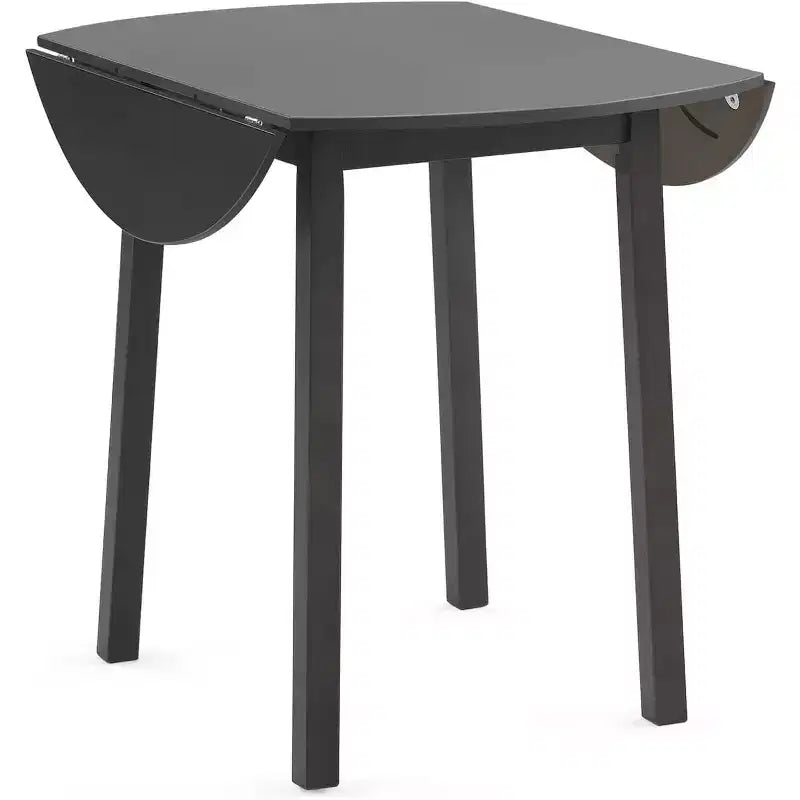 VINGLI 35 Solid Wood Folding Dining Table, Expandable Folding Round Table for Home, Brown.
