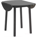 VINGLI 35 Solid Wood Folding Dining Table, Expandable Folding Round Table for Home, Brown.