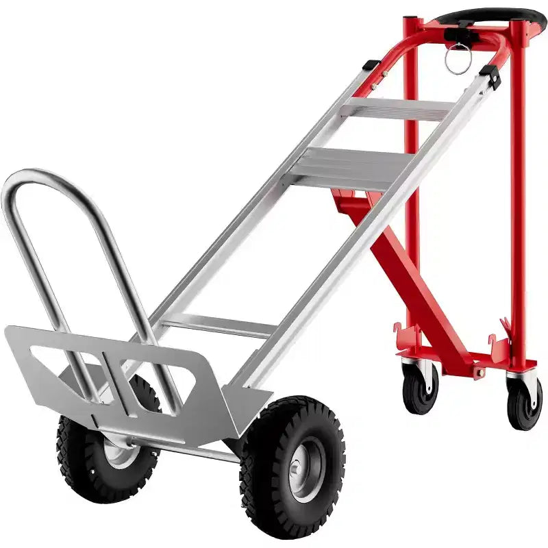 Chariot pliant à roulettes, capacité de 360 kg, diable pliant robuste, chariot de transport pliable pour la maison, l'entrepôt, le supermarché