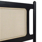 Lit plateforme Queen Size en rotin avec lit gigogne, cadre de lit Queen en bois avec 2 grands tiroirs de rangement