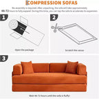 Canapé-lit convertible en velours côtelé, canapé de sol pliable avec oreillers, aucun assemblage requis pour salon, chambre à coucher, dortoir