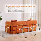 Canapé-lit convertible en velours côtelé, canapé de sol pliable avec oreillers, aucun assemblage requis pour salon, chambre à coucher, dortoir