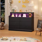 Commode à 6 tiroirs, organiseur de tiroirs de garde-robe moderne, armoire de rangement en bois pour chambre à coucher, salon, entrée