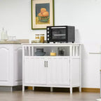 Buffet de salle à manger/bar avec 2 portes et étagères réglables, Console pour cuisine, entrée, salon