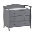Commode à langer pour bébés, commode à langer 3 tiroirs avec matelas à langer amovible, commode avec plateau à langer, commode pour chambre de bébé