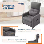 Fauteuil inclinable réglable ergonomique surdimensionné, Fauteuil de cinéma maison pour adultes avec poches latérales, Dossier haut, Siège rembourré, pour salon