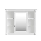 Armoire de salle de bain murale, Armoire à pharmacie, Armoire miroir murale avec 6 étagères ouvertes