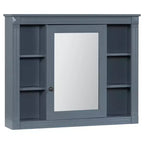 Armoire de salle de bain murale, Armoire à pharmacie, Armoire miroir murale avec 6 étagères ouvertes
